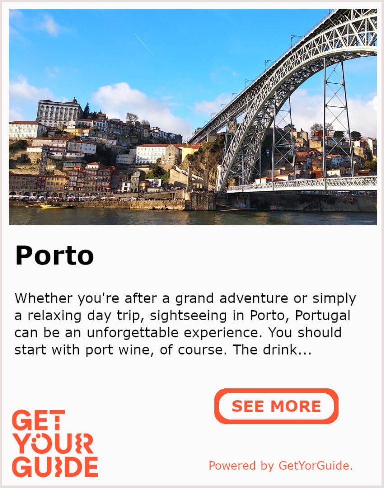 GetYourGuide Banner - DiscoverOporto